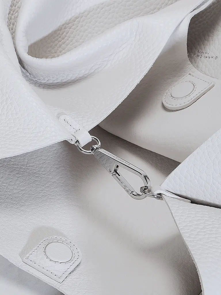 GIANNI CHIARINI | Bolso de cuero - Bolso Hobo DUA | Blanco