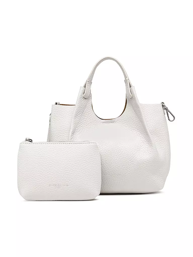 GIANNI CHIARINI | Bolso de cuero - Bolso Hobo DUA | Blanco