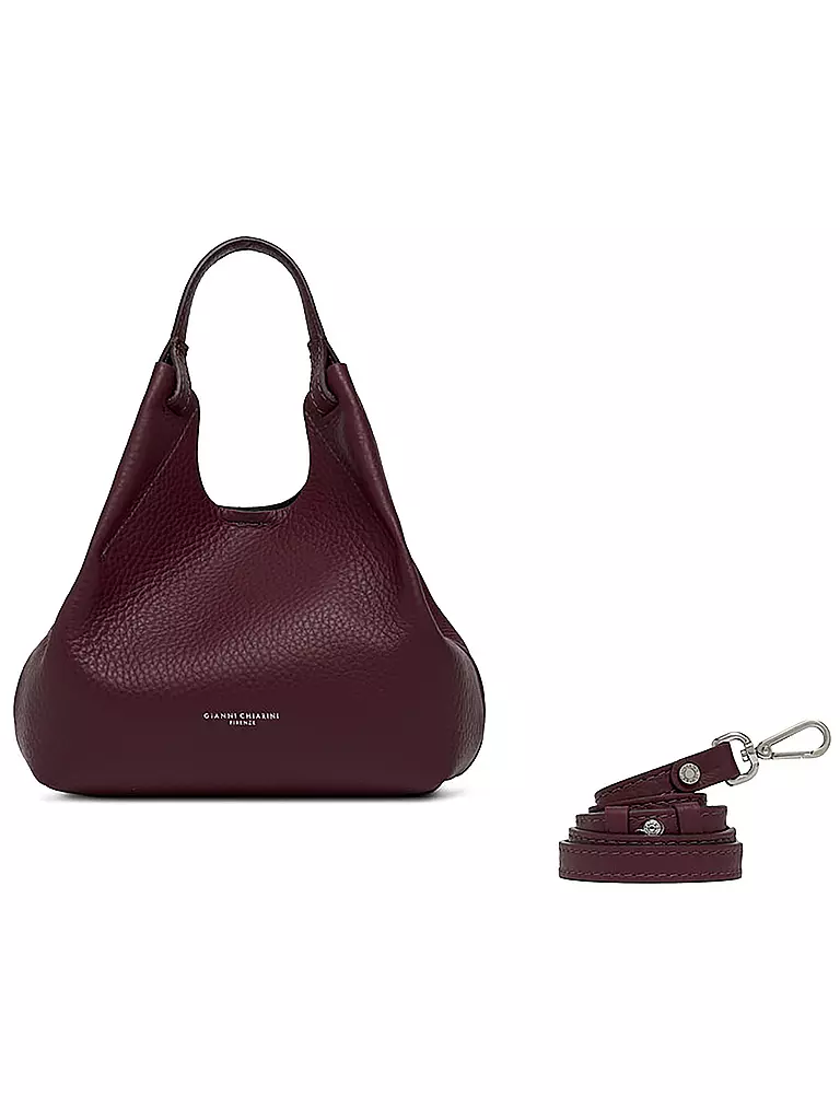 GIANNI CHIARINI | Bolso de cuero - Bolso Hobo DUA | dunkelrot