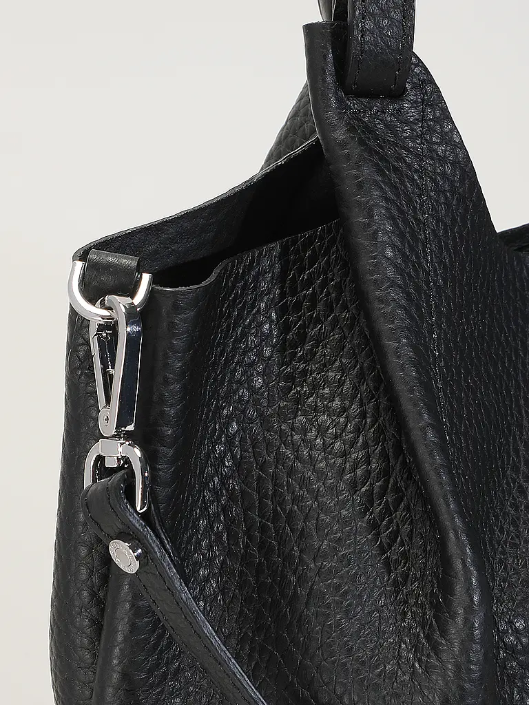 GIANNI CHIARINI | Bolso de cuero - Bolso Hobo DUA | Negro