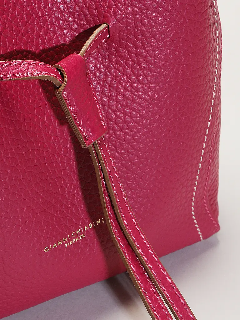 GIANNI CHIARINI | Bolso de cuero - Bolso tipo bombonera SIENNA | Fucsia