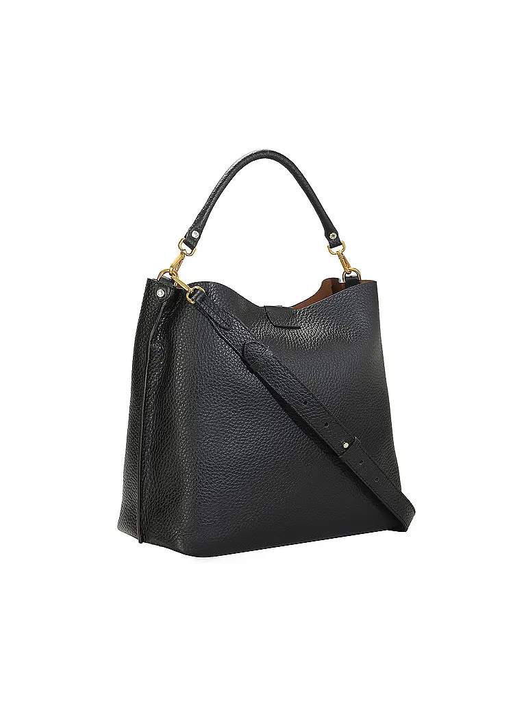 GIANNI CHIARINI | Bolso de cuero - Hobo Bag ARETHA | Negro