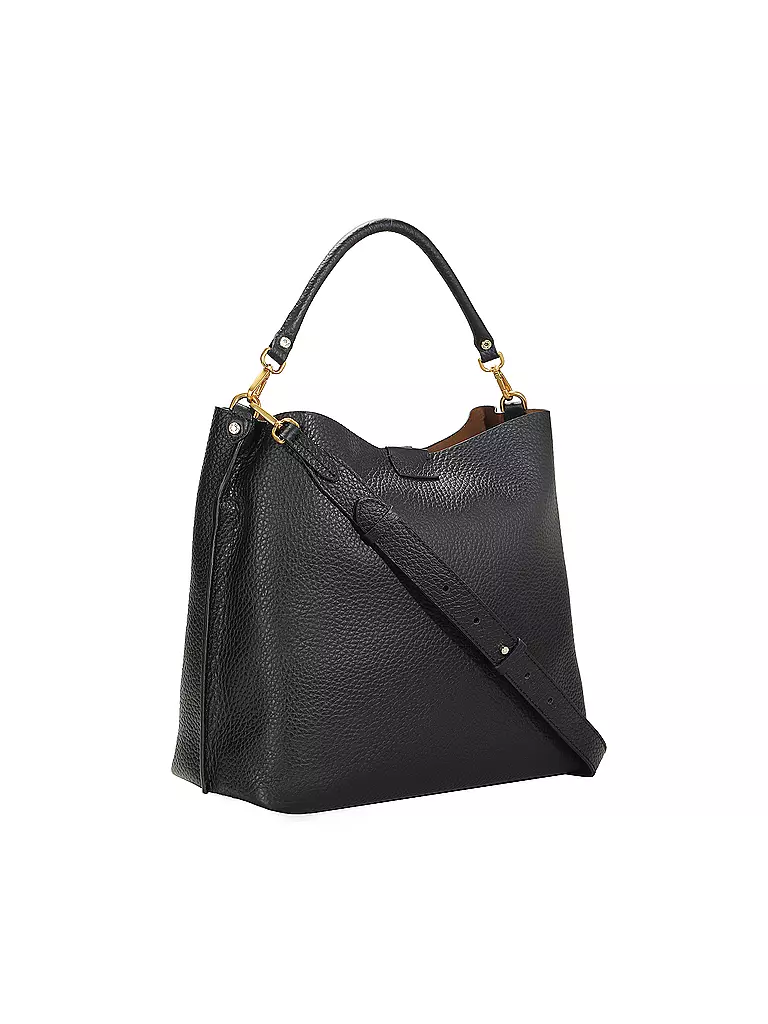 GIANNI CHIARINI | Bolso de cuero - Hobo Bag ARETHA | Negro