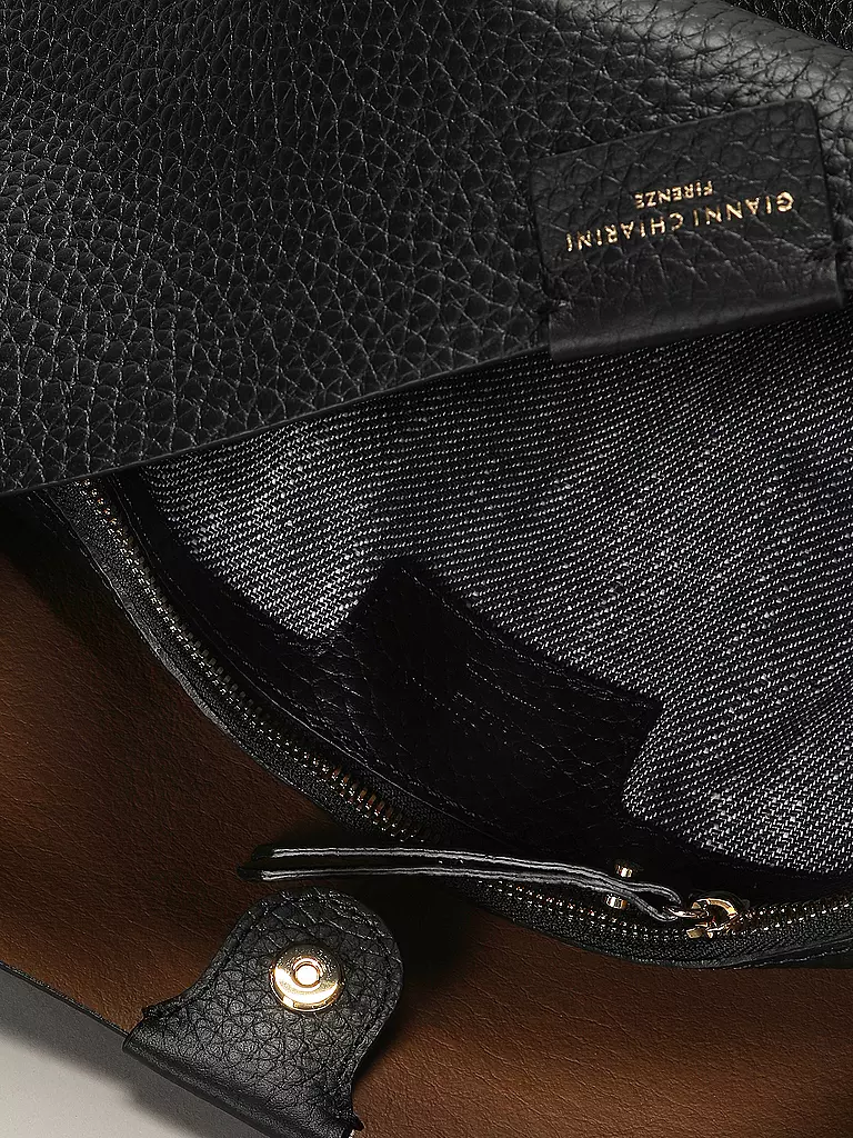 GIANNI CHIARINI | Bolso de cuero - Hobo Bag ARETHA | Negro