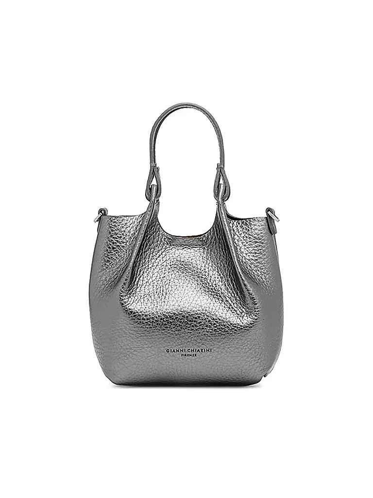 GIANNI CHIARINI | Bolso de cuero - Hobo Bag DUA Small | silber