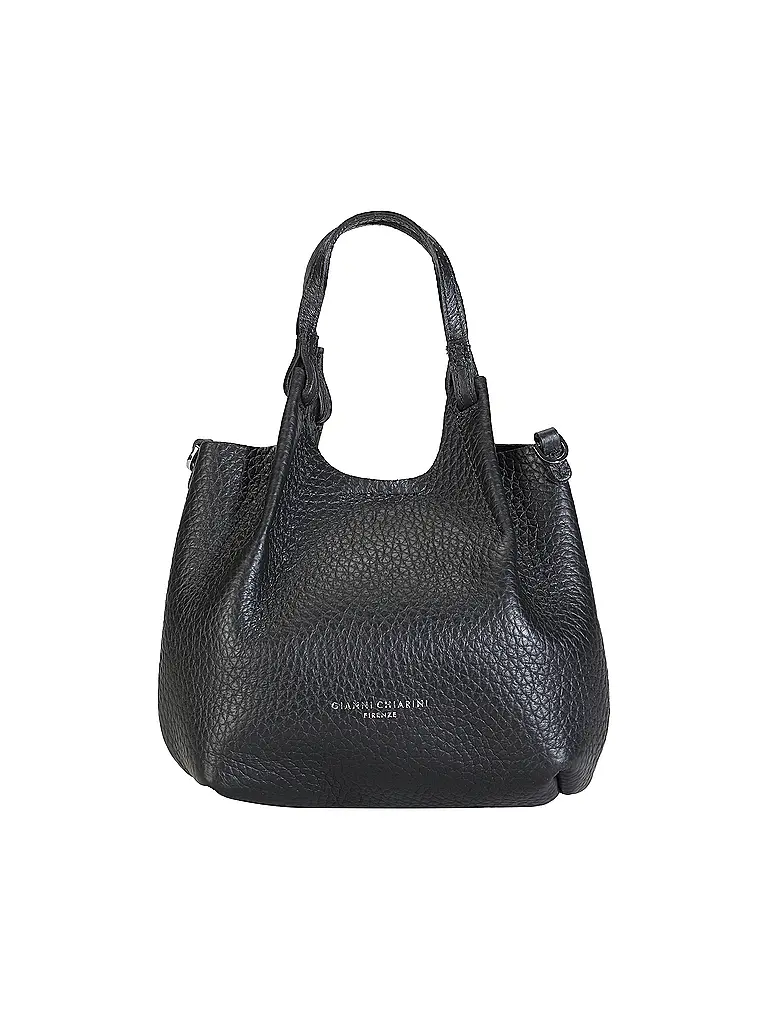 GIANNI CHIARINI | Bolso de cuero - Hobo Bag DUA Small | Negro