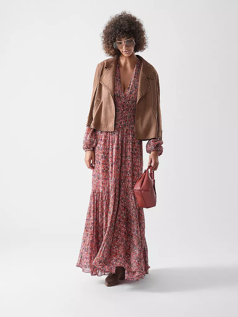 GIANNI CHIARINI | Bolso de cuero - Hobo Bag DUA Small | dunkelrot