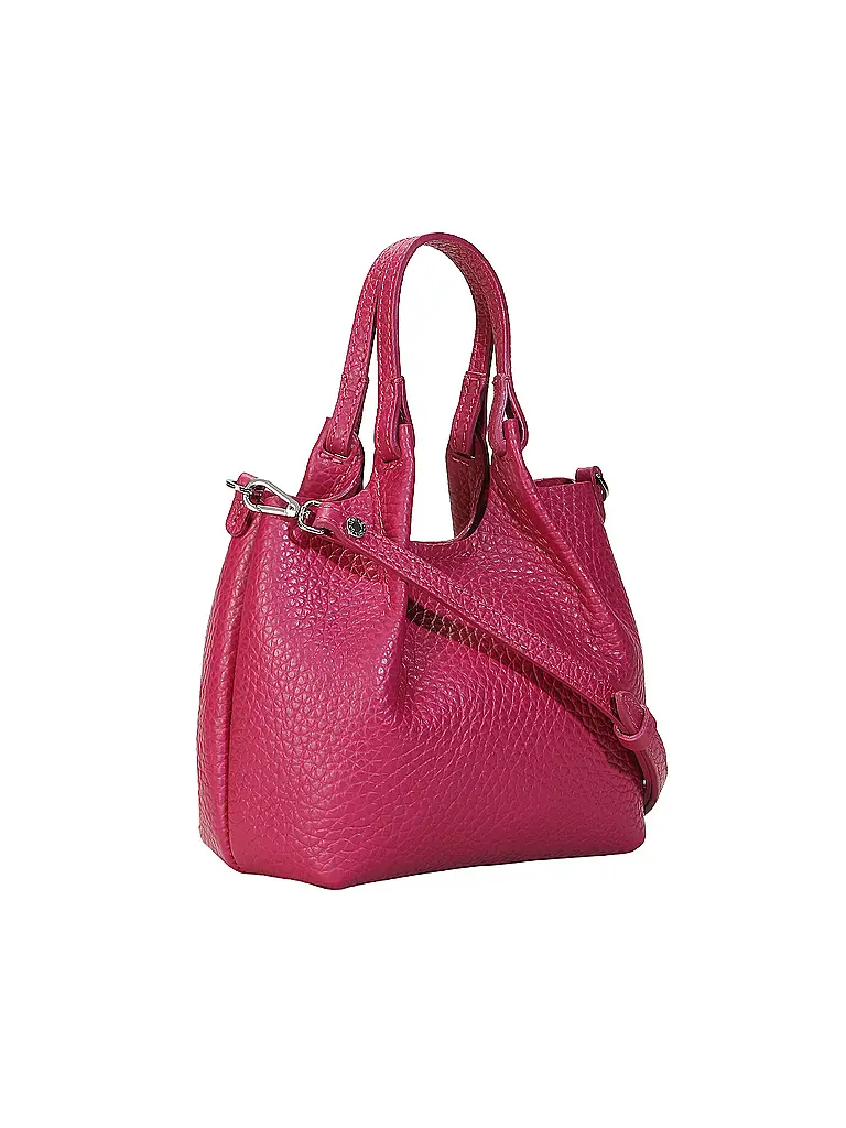 GIANNI CHIARINI | Bolso de cuero - Hobo Bag DUA Small | Fucsia