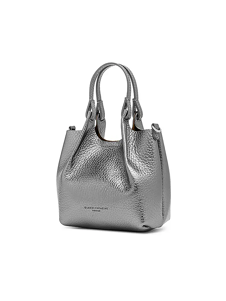 GIANNI CHIARINI | Bolso de cuero - Hobo Bag DUA Small | silber