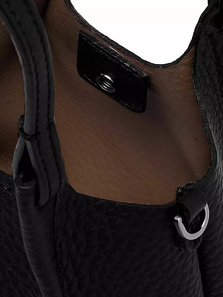 GIANNI CHIARINI | Bolso de cuero - Hobo Bag DUA Small | schwarz