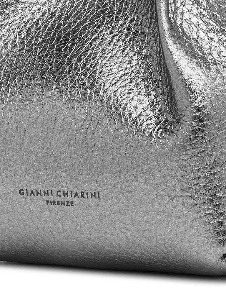 GIANNI CHIARINI | Bolso de cuero - Hobo Bag DUA Small | silber