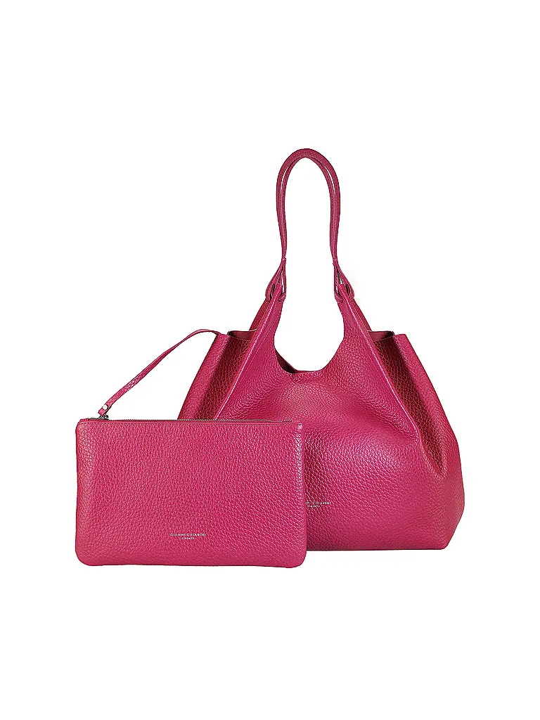 GIANNI CHIARINI | Bolso de cuero - Hobo Bag DUA | Fucsia