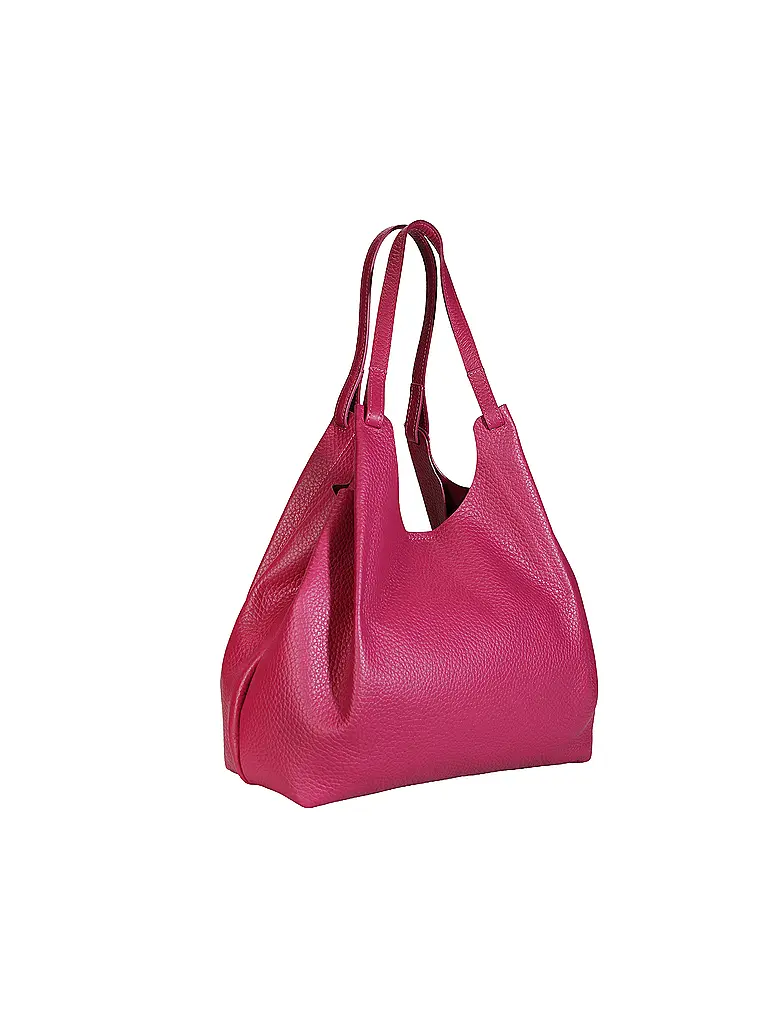 GIANNI CHIARINI | Bolso de cuero - Hobo Bag DUA | Fucsia