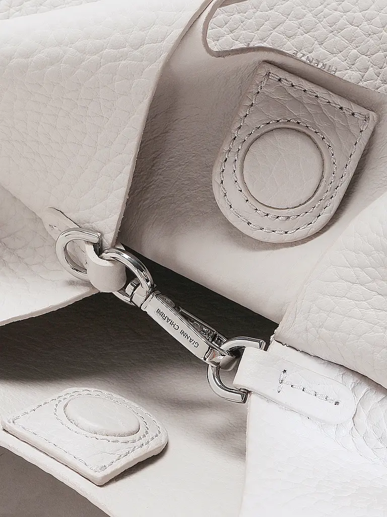 GIANNI CHIARINI | Bolso de cuero - Hobo Bag DUA | Blanco