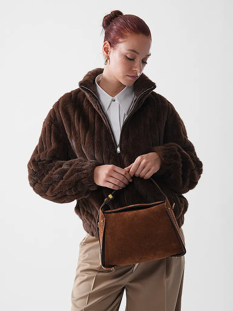 GIANNI CHIARINI | Bolso de cuero - Hobobag PENELOPE | Marrón