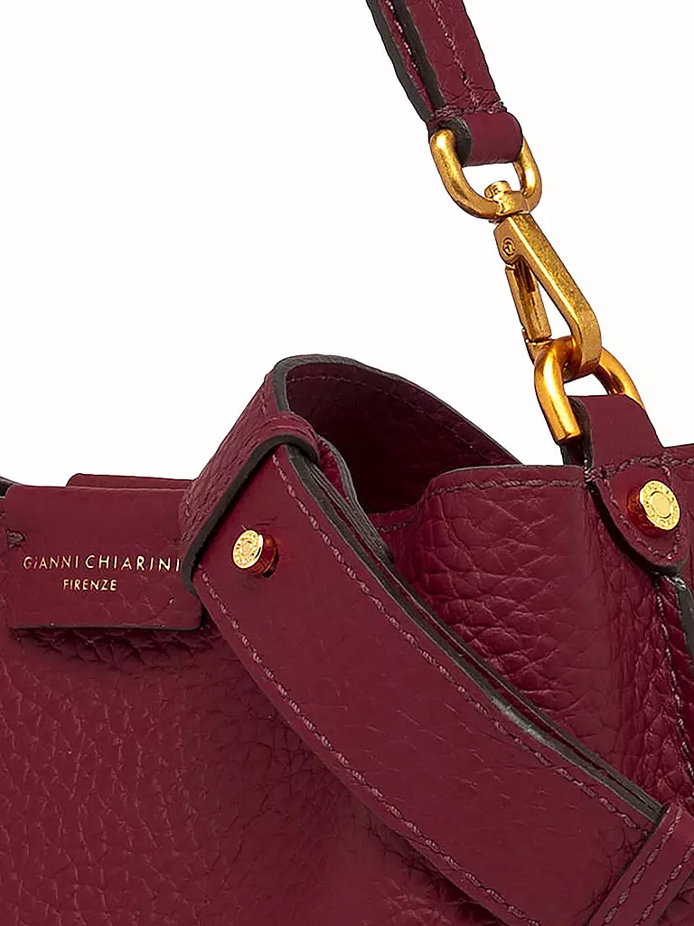 GIANNI CHIARINI | Ledertasche - Hobo ARETHA | Rojo oscuro