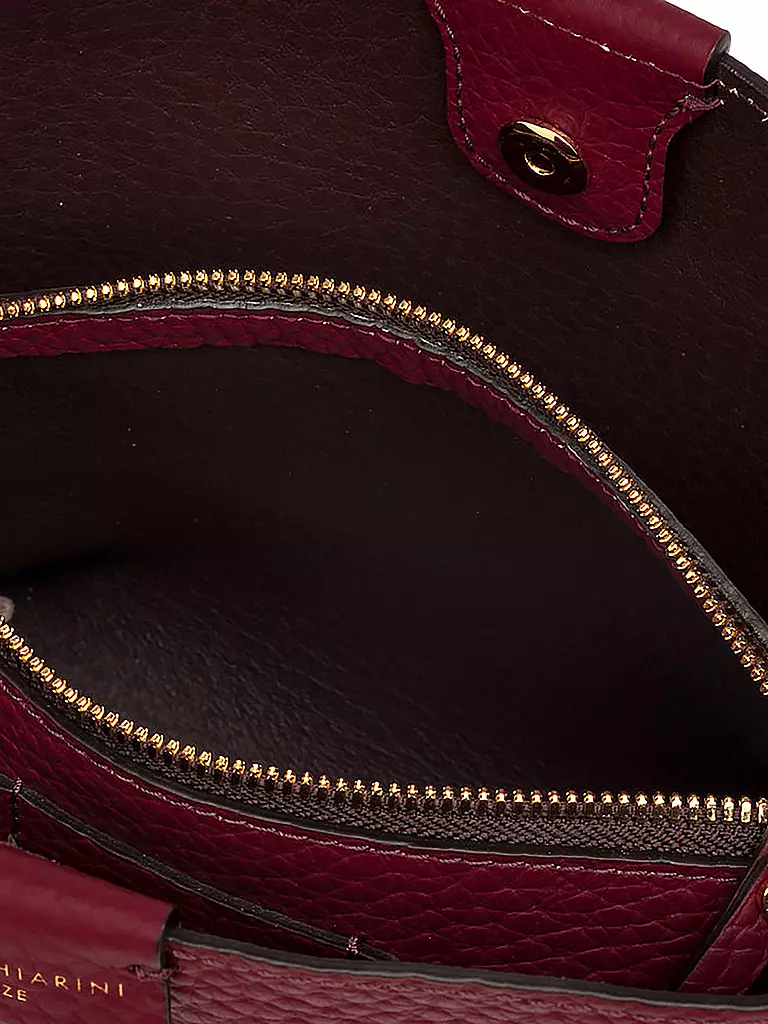 GIANNI CHIARINI | Ledertasche - Hobo ARETHA | Rojo oscuro
