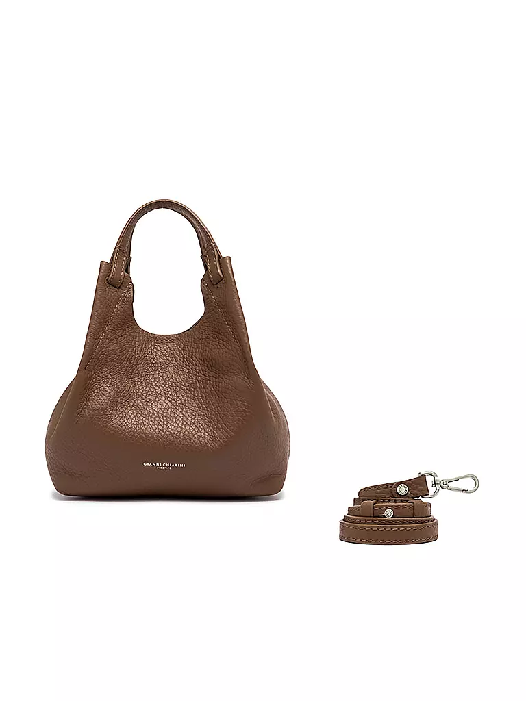 GIANNI CHIARINI | Ledertasche - Hobo Bag DUA  | Marrón