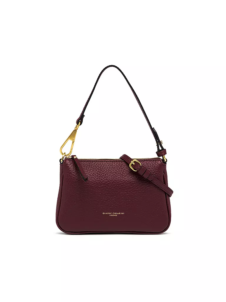 GIANNI CHIARINI | Ledertasche - Mini Bag BROOKE | Rojo oscuro