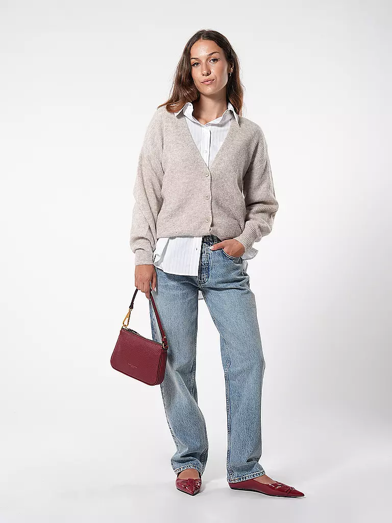 GIANNI CHIARINI | Ledertasche - Mini Bag BROOKE | Rojo oscuro