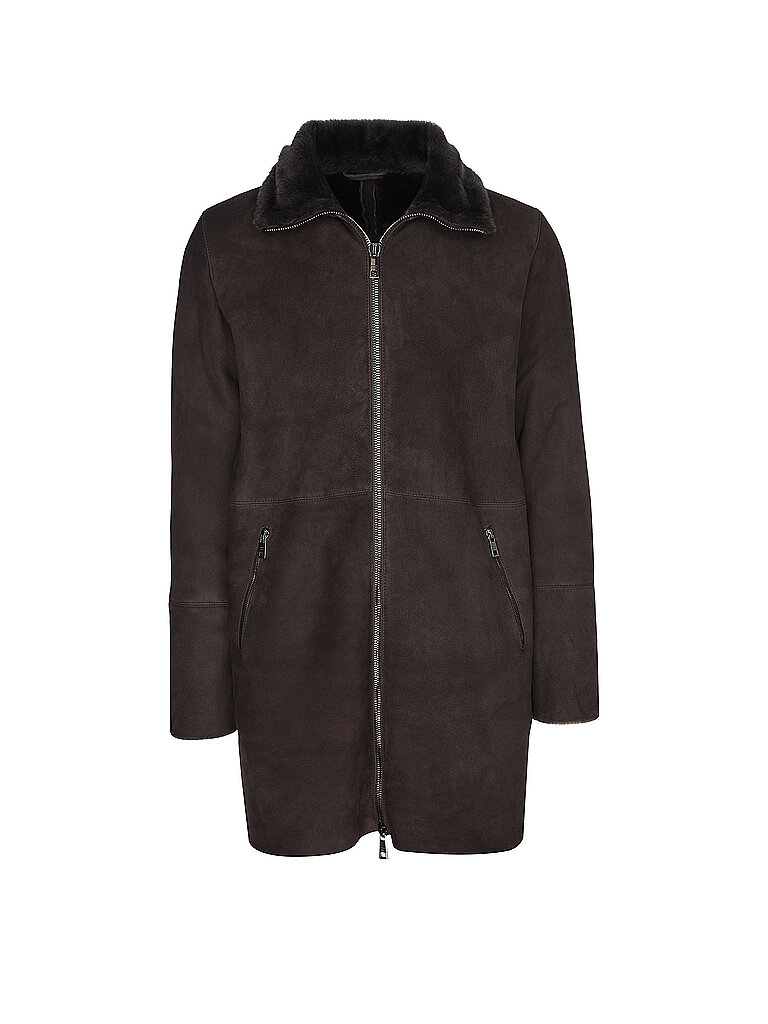 Giorgio Brato Abrigo de Shearling marrón