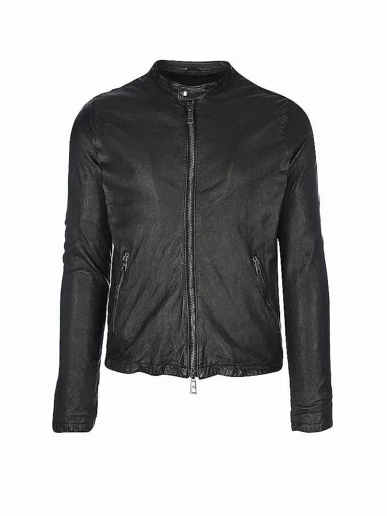 GIORGIO BRATO | Chaqueta de cuero | Negro
