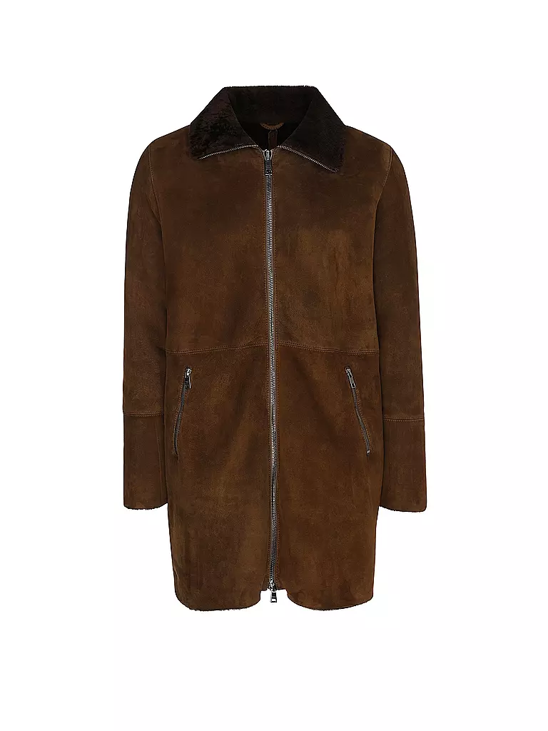 GIORGIO BRATO | Chaqueta de cuero | Marrón