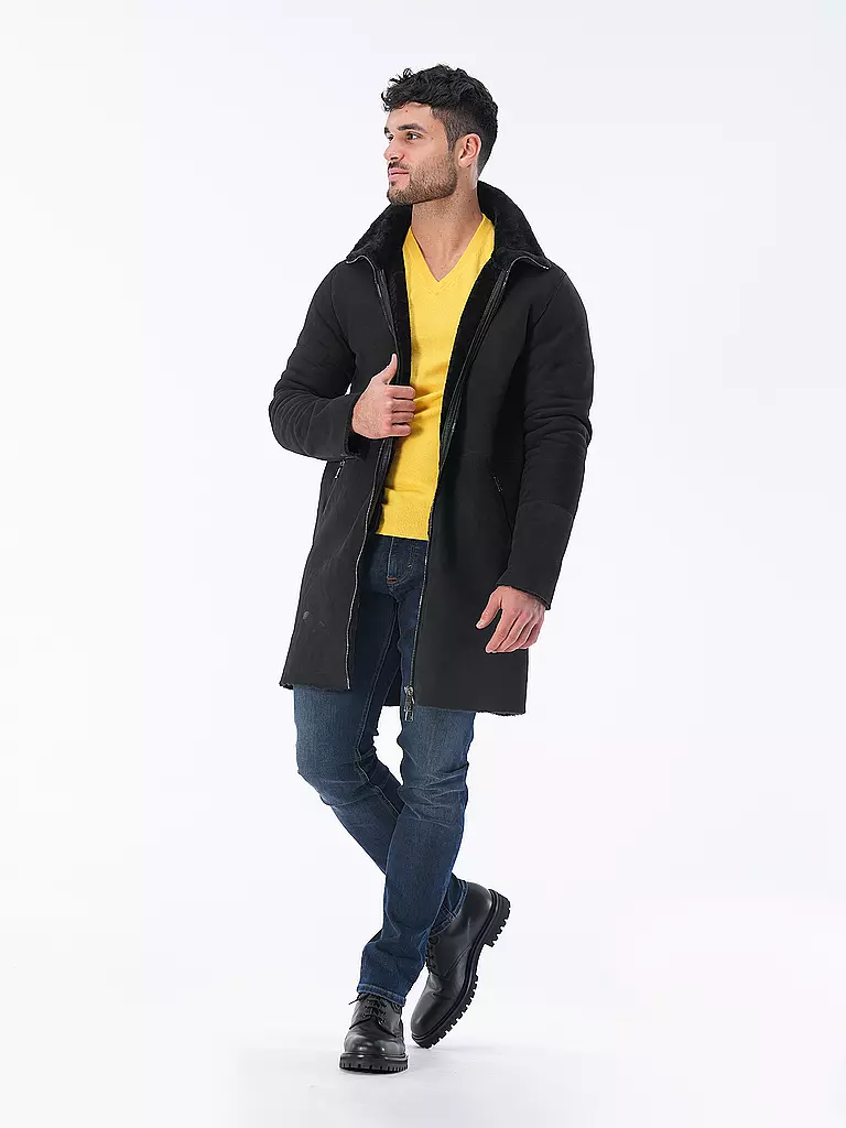 GIORGIO BRATO | Chaqueta de cuero | Gris