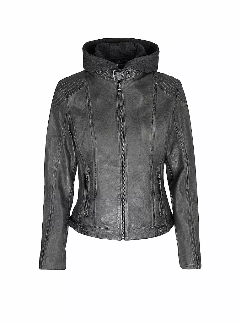GIPSY BY MAURITIUS | Chaqueta de cuero CACEY LEGV | Gris