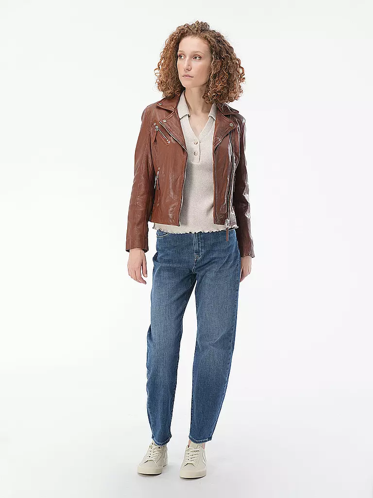 GIPSY BY MAURITIUS | Chaqueta de cuero | Marrón claro