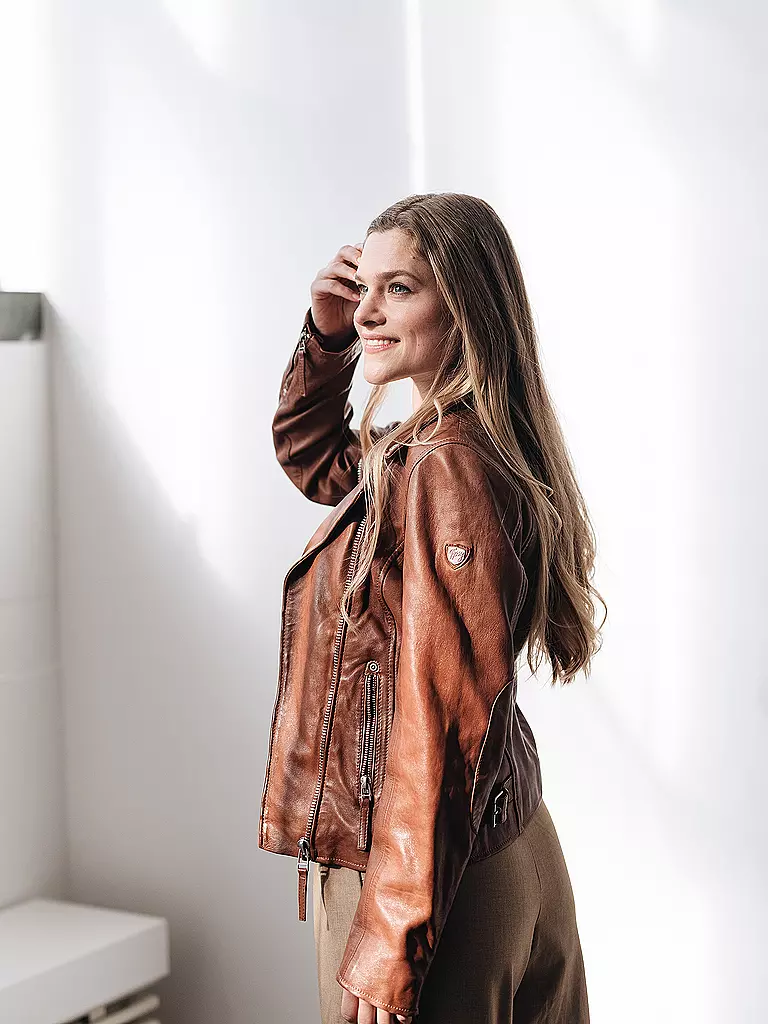 GIPSY BY MAURITIUS | Chaqueta de cuero | Marrón claro