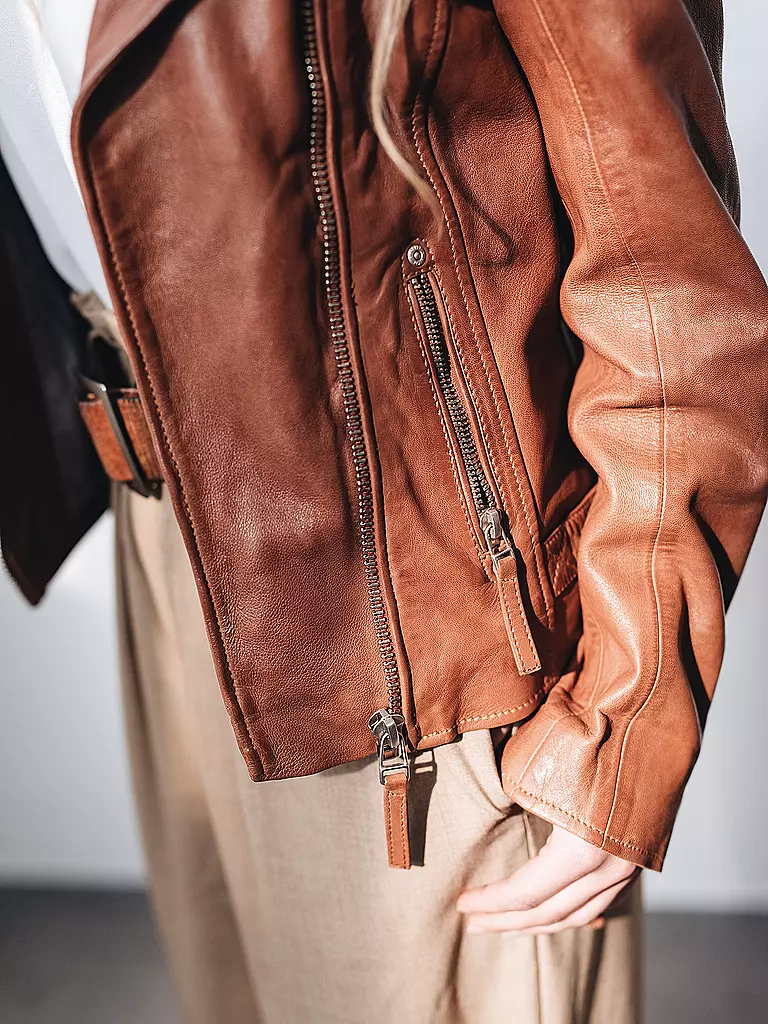 GIPSY BY MAURITIUS | Chaqueta de cuero | Marrón claro