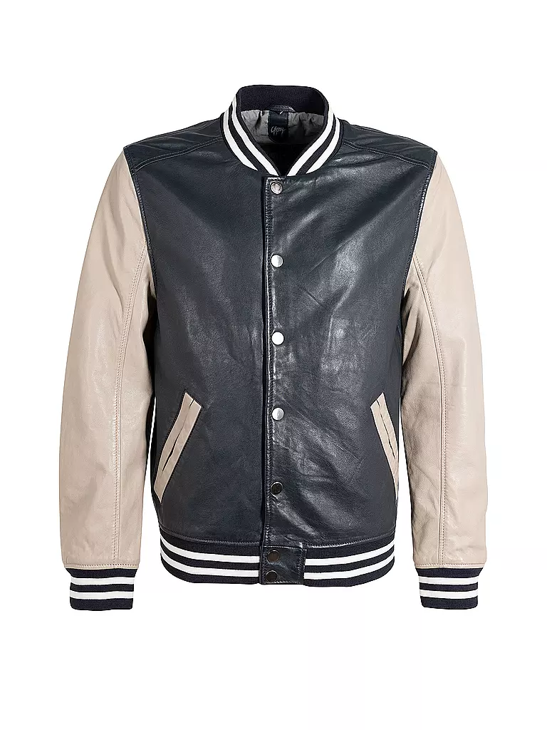 GIPSY BY MAURITIUS | Lederjacke GMBLUNO2 | Azul oscuro