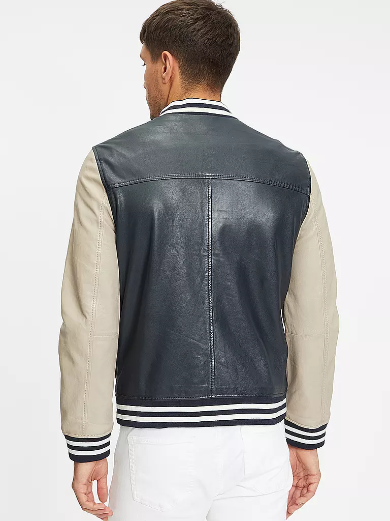 GIPSY BY MAURITIUS | Lederjacke GMBLUNO2 | Azul oscuro