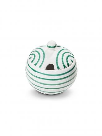GMUNDNER KERAMIK | Azucarero liso de 10 cm, verde flameado