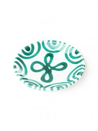 GMUNDNER KERAMIK | Plato de café Cup 15cm "Verde Flameado"