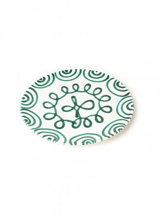 GMUNDNER KERAMIK | Plato para carne Cup "Verde Flameado" 25cm