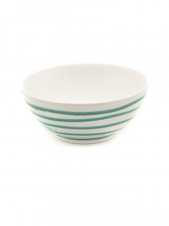 GMUNDNER KERAMIK | Ensaladera redonda "Verde flameado" 23cm