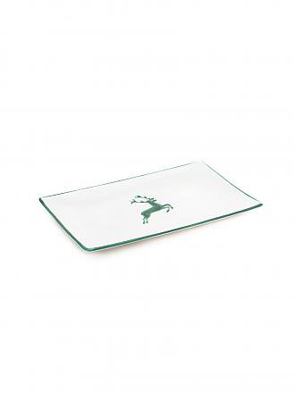 GMUNDNER KERAMIK | Plato rectangular "Ciervo Verde" 36x15cm