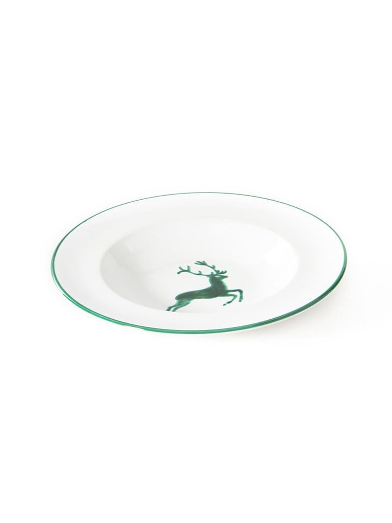 Plato hondo Gourmet Ciervo Verde 24cm verde