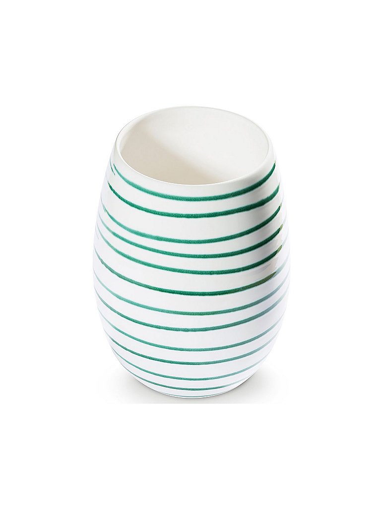 Jarrón de 21 cm verde flameado verde