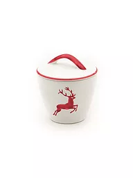 GMUNDNER KERAMIK | Zuccherero Gourmet "Ciervo Gris" 9cm | Rojo