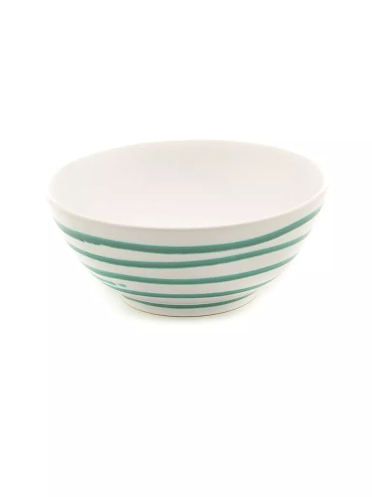 GMUNDNER KERAMIK | Ensaladera redonda "Verde flameado" 23cm | Verde