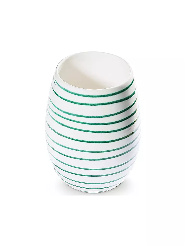 GMUNDNER KERAMIK | Jarrón de 21 cm verde flameado | Verde