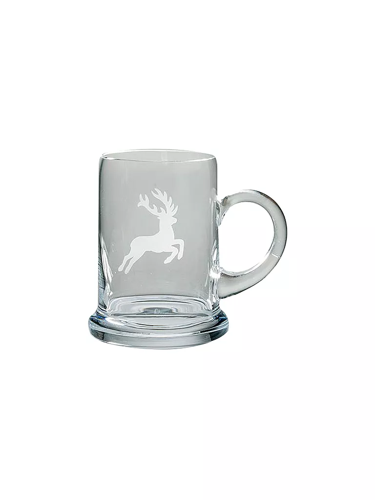 GMUNDNER KERAMIK | Jarra de cerveza HIRSCH 0,3 l | Transparente