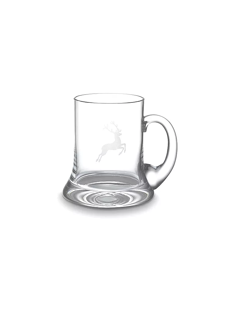 GMUNDNER KERAMIK | Jarra de cerveza HIRSCH 0,5 l | Transparente