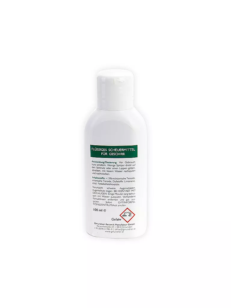 GMUNDNER KERAMIK | Limpiador de vajilla 100ml | Blanco