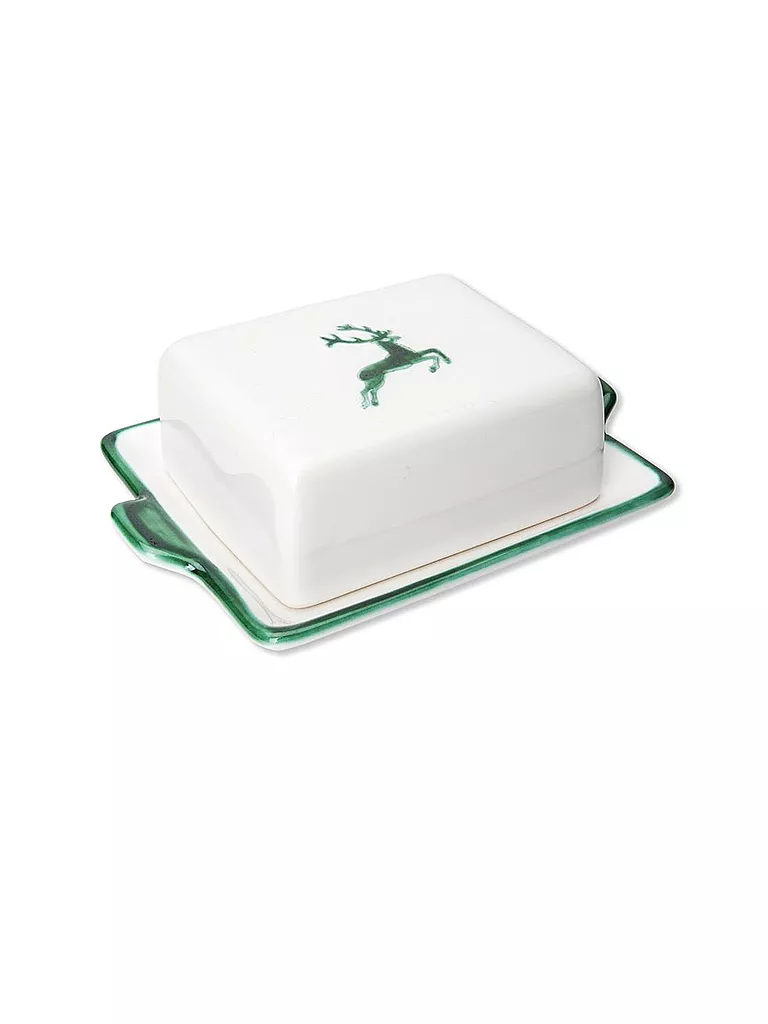 GMUNDNER KERAMIK | Mantequera "Ciervo Verde" 125g | Verde