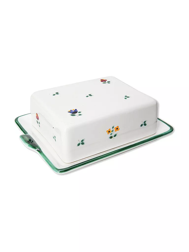 GMUNDNER KERAMIK | Mantequillera "Streublumen" 250g | Multicolor