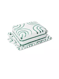 GMUNDNER KERAMIK | Mantequillera "Verde Flameado" 125g | Verde